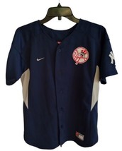 Nike Team New York Yankees Alex Rodriguez Mens Baseball Blue Jersey Size Youth L - £19.46 GBP