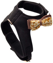 Coastal Pet Accent Microfiber Dog Harness with Leopard Bow and Rose Gold Hardwar - £21.27 GBP+