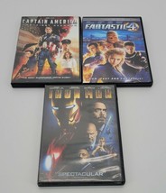 Captain America The First Avenger Iron Man Fantastic4 Action Animation Movie DVD - £10.71 GBP