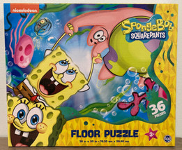 Nickelodeon SpongeBob SquarePants Kid&#39;s™ 36 Piece 30X20 Floor Puzzle.New/Sealed. - £13.18 GBP