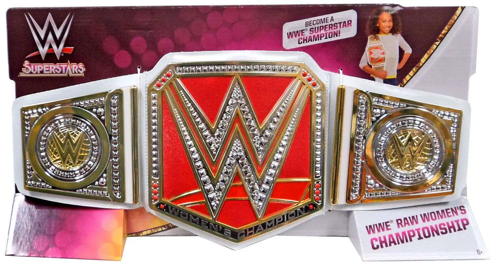 WWE Superstars Raw, Women's Championship Toy Title Belt 2017 Mattel, FFR13 - $35.49