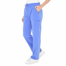 BT Supply Co. ~ Ladies&#39; Size XL ~ Cargo Scrub Pants ~ Blue ~ Polyester/Spandex - £17.64 GBP