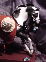 Original Custom Hand Painted Pony Figurine &quot;O THOU, Be Swift My Feet&quot;Bla... - $225.00