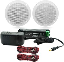 Herdio 4 Inches Waterproof Marine Bluetooth Ceiling Speakers For Bathroom - £38.86 GBP