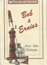 Bob &amp; Ernies Menu Moses Lake Washington Local and Proud of It 1988 - £14.61 GBP