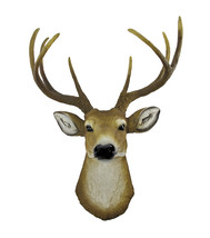 Zeckos Lifelike Faux 8 Point Buck Deer Head Bust Wall Mount Hanging 23 inch - £77.31 GBP