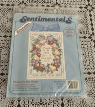 Sentimentals Counted Cross Stitch Kit 72064 Blessed Is The Home  Brand New - £9.04 GBP