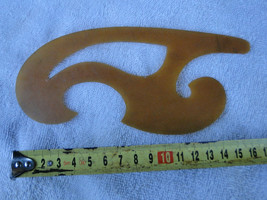 Vintage USSR Soviet Russian French Style Curve Rule Drawing Pattern #19 - $12.61 CAD