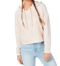Gypsies &amp; Moondust Juniors Pearl Embellished Hooded Sweatshirt,X-Large - $25.00