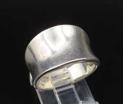925 Sterling Silver - Vintage Minimalist Concave Band Ring Sz 7 - RG25614 - $34.35