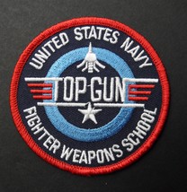 TOP GUN US NAVY WEAPONS SCHOOL EMBROIDERED PATCH 3.1 inches TOM CRUISE M... - £7.17 GBP