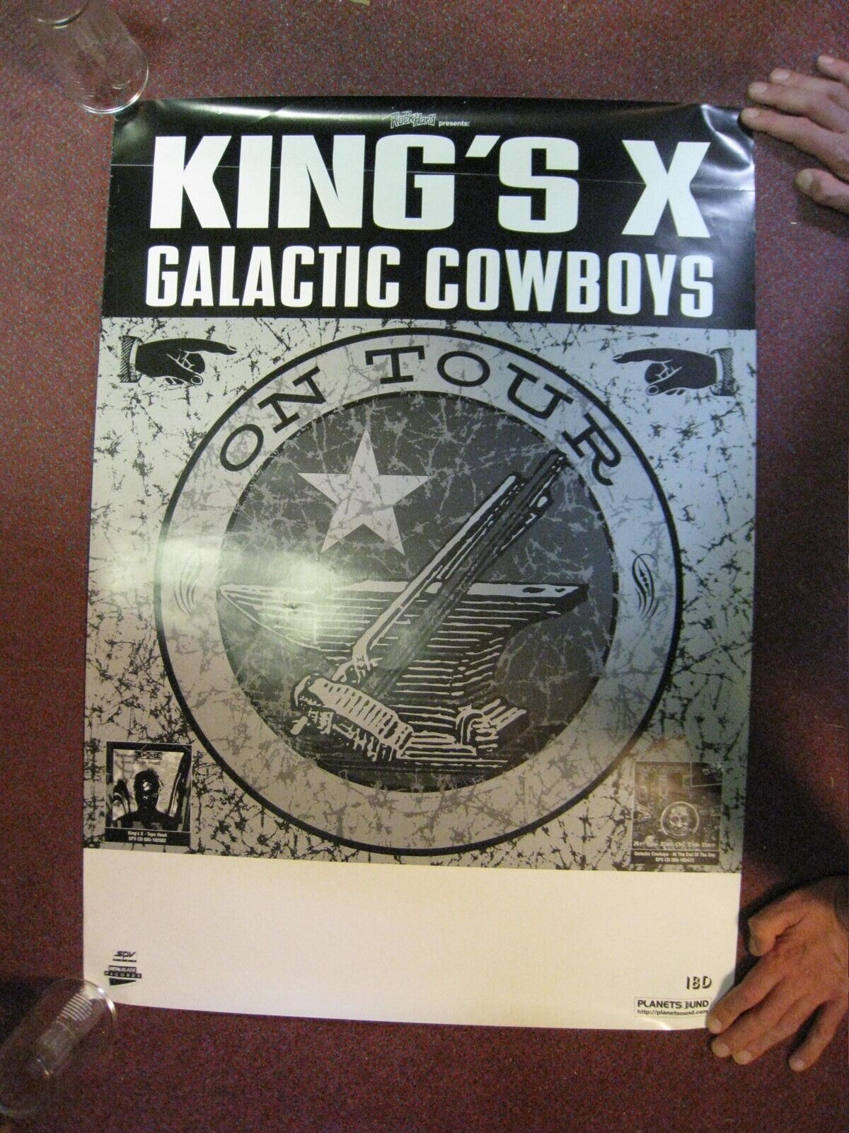 King&#39;s X Affiche Kingsx Kings Galactic Cowboys Sur Tour - $183.43