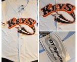 2013 Frederick Keys White Minor League Baseball Jersey MD OT Sports Larg... - $103.19