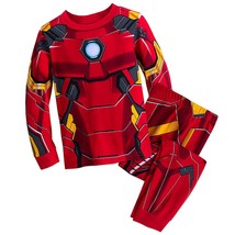 Marvel Iron Man Costume PJ Pals Pajamas Set for Boys, Red, 6 - £28.79 GBP