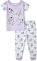 101 DALMATIANS Cotton Snug-Fit Pajamas Sleepwear Set Infant Sz 9M 12M or 24M - £10.05 GBP+