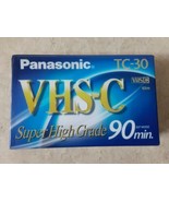 Panasonic TC-30 VHS-C Video Cassette Tape Super High Grade 90 Minute New... - $13.56 CAD