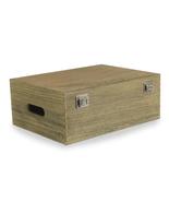 35cm Oak Effect Wooden Box - £28.03 GBP