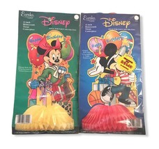 Vintage Eureka Mickey &amp; Minnie Mouse Honeycomb Birthday Decoration Disney - €7,14 EUR
