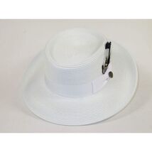 Men Bruno Capelo Braid Straw Style Spring Hat Wide Brim GAMBLER GAMS201 White image 2
