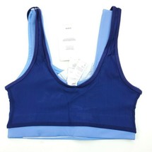 Fabletics Womens Blue Double Layer Isabella Mesh Isabel Sports Bra Size S - $37.95
