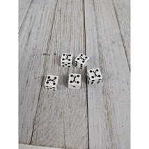 Set of 5 Dice White X on Number 4 - £10.12 GBP