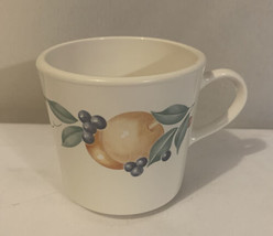 Corning Ware Corelle Abundance Coffee Cups Mugs Fruit Pattern Vintage MCM - £7.77 GBP