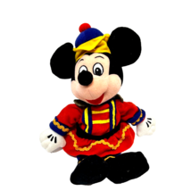 Vintage Disney Christmas Nutcracker Beanie Plush Mickey Mouse Stuffed Animal 10&quot; - £8.66 GBP