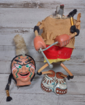 Vintage Marx Nutty Indian Drummer Battery Operated Tin Toy Mechanical *DAMAGED* - £18.44 GBP