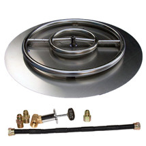 Tretco FPK-OBRSS-BK3P-24NG 24 in. Stainless Steel Pan Ring Pro-Kit Natural Gas - £339.25 GBP