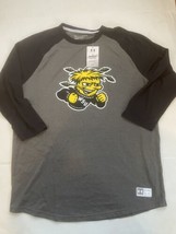 Wichita State WSU Under Armour Gameday 3/4 Sleeve Shirt NWT Mens Gray Size XL - £30.94 GBP