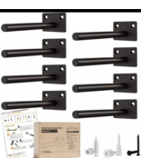 BATODA - 6&quot; Floating Shelf Bracket (8 Pcs) - Solid Steel Blind Shelf Sup... - $12.75