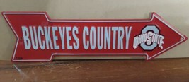 Ohio State Buckeyes Country Arrow Bar Garage Man Cave Metal SIgn 20&quot; x 6&quot; - $23.17
