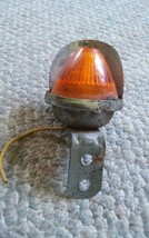 Vintage Amber Dome Cone Shape Light With Chrome Visor Shield PN-105 - £16.01 GBP