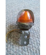 Vintage Amber Dome Cone Shape Light With Chrome Visor Shield PN-105 - £15.79 GBP
