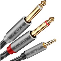 3.5Mm 1/8&quot; Trs To Dual 6.35Mm 1/4&quot; Ts Mono Stereo Y-Cable Splitter Cord ... - $16.99