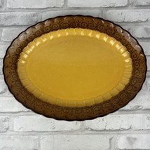 Metlox Pottery Vernon Ware SAN FERNANDO Gold Oval Platter 14&quot; x 10.25&quot; - $20.31