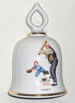 Bell Batter Up Wonderful World of Norman Rockwell Porcelain 1979 - £7.82 GBP