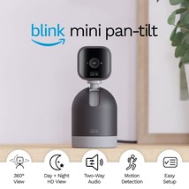 Blink Mini Pan-Tilt Camera | Rotating Indoor Plug-In Smart Security, Black - $51.93