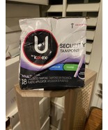 U By Kotex Security Regular Super Tampons Unscented 18 Ct - £23.35 GBP