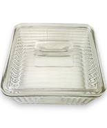 Anchor Hocking 1932 Vintage Design Ribbed 9&quot; Sq Bake &#39;N Keep Dish W/ Lid... - $855.30 MXN