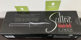 Sultra Bombshell Thermacore 1 Inch Curling Iron Ceramic 1&quot; Clipless Barrell - £36.99 GBP