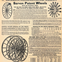 1901 Sarven Buggy Wheels Reproduction Advertisement Sears Transportation... - $19.99