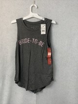 Women&#39;s &quot;Bride-to-Be&quot; Sleeveless Graphic Tank Top Heather Gray Size XS - £2.33 GBP