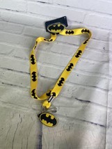 DC Comics Batman Logo Lanyard Licensed Badge Keychain Holder Yellow Black NEW - £8.17 GBP
