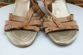 Bandolino Sz 9.5 M Brown Gladiator Leather Women Sandals - £15.60 GBP