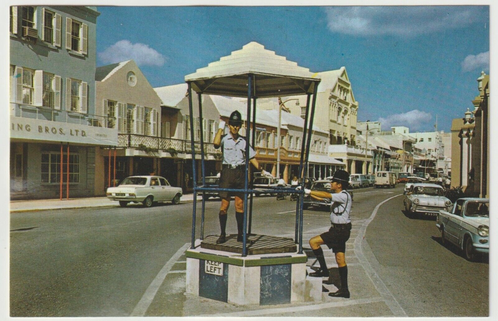Primary image for HAMILTON BERMUDA Traffic Policemen Vintage Postcard Unposted