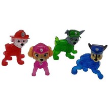 Lot of 4 Paw Patrol Figures Non-Moving Toy Chase Rocky Skye Marshall Cake Topper - £8.30 GBP