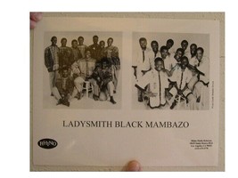 CD Ladysmith Nero Mambazo da Signora Smith Premere Kit E Foto - $26.98