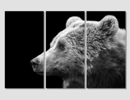 Angry Bear Photo Bear Canvas Print Bear Wall Art Bear Poster Wild Animals Photo  - £37.23 GBP