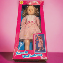 Vtg Wendy Walkalong 28&quot; Doll By Playgroup (1222D) In Box Blinking Eyes Pink - £102.25 GBP